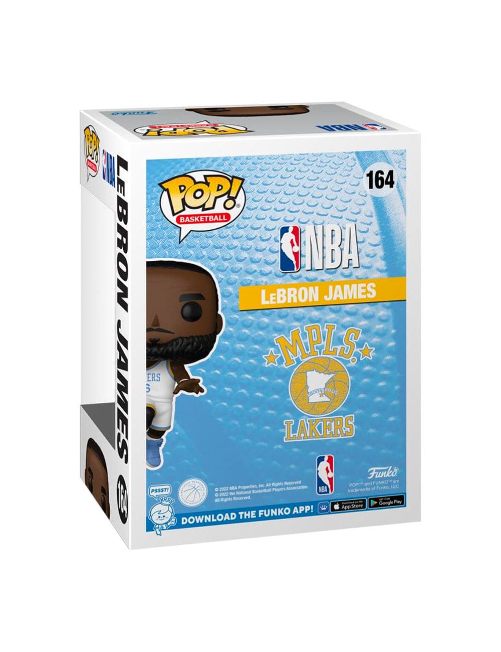 LeBron James Los Angeles Lakers Funko NBA Pop 164 3.75" Figure - White