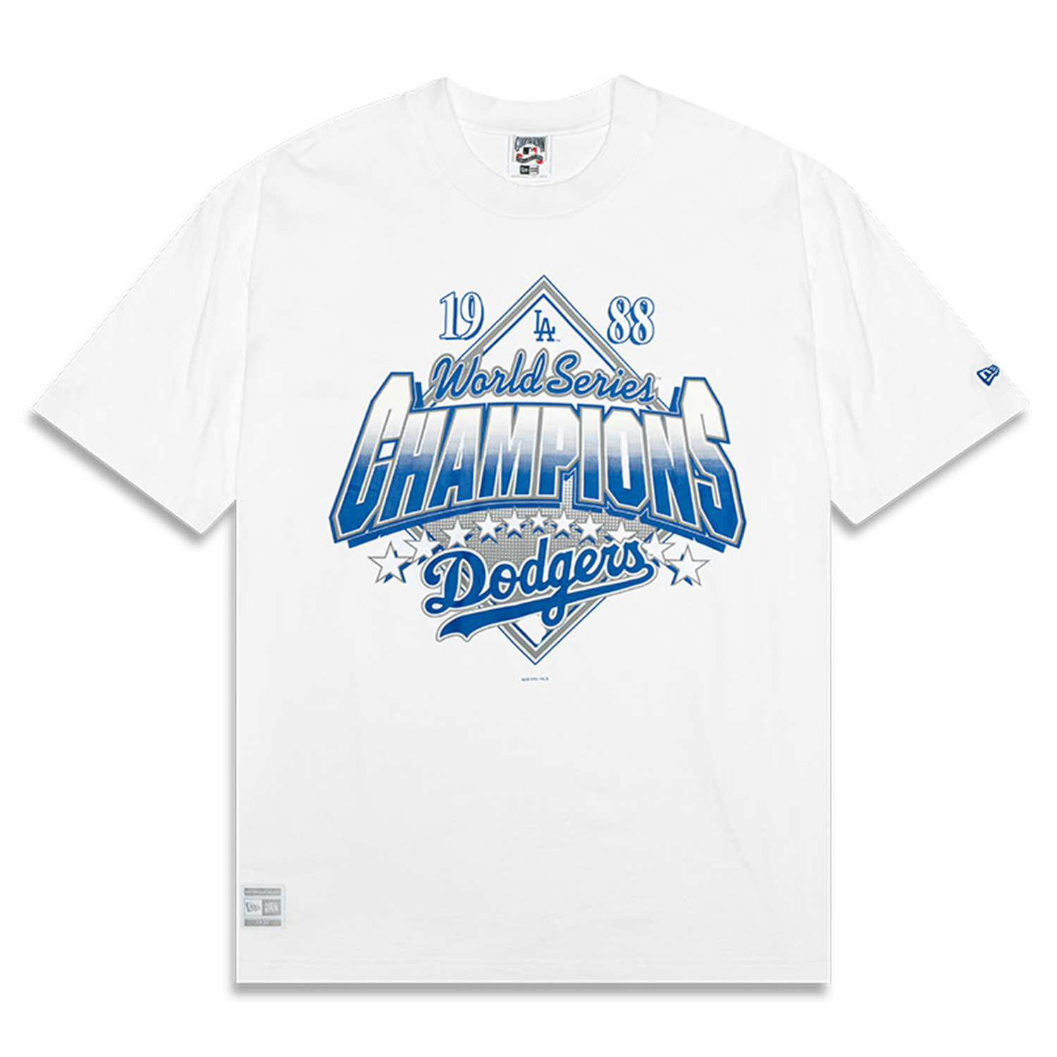 Los Angeles Dodgers New Era MLB 88 Champs Oversized T-Shirt - White