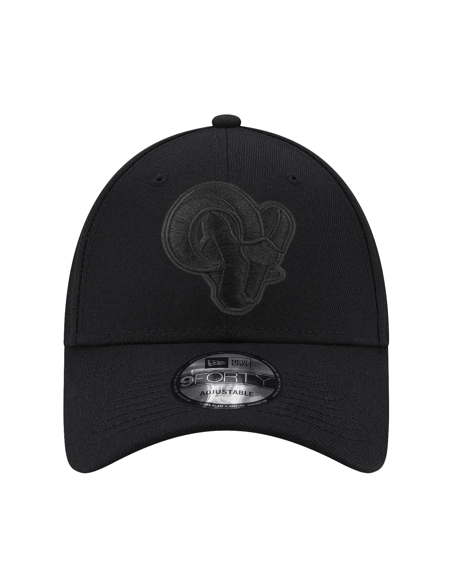 Los Angeles Rams New Era NFL Black On Black 9FORTY Snapback Hat