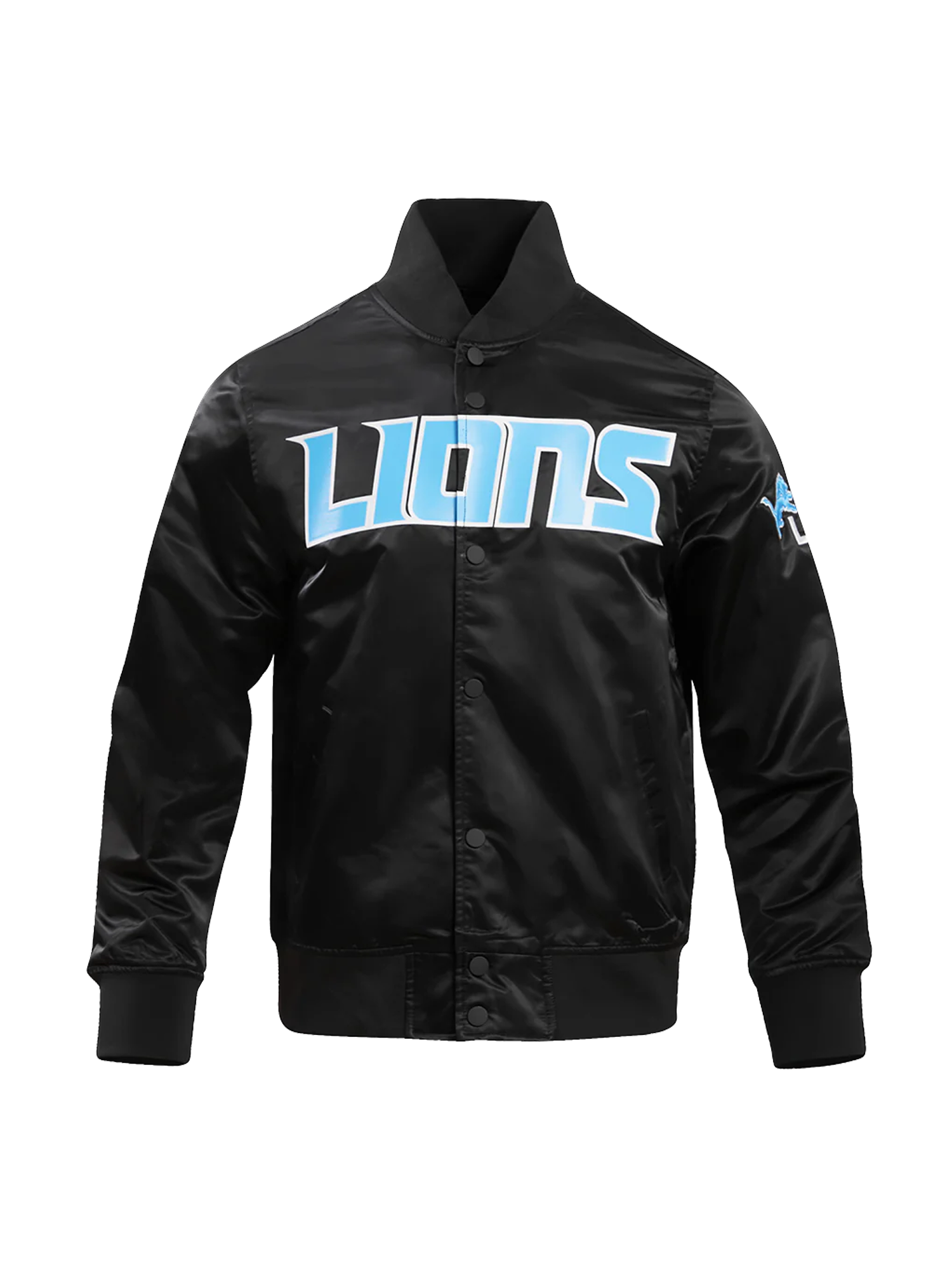 Detroit Lions Pro Standard NFL Team Classic Satin Button Jacket - Black