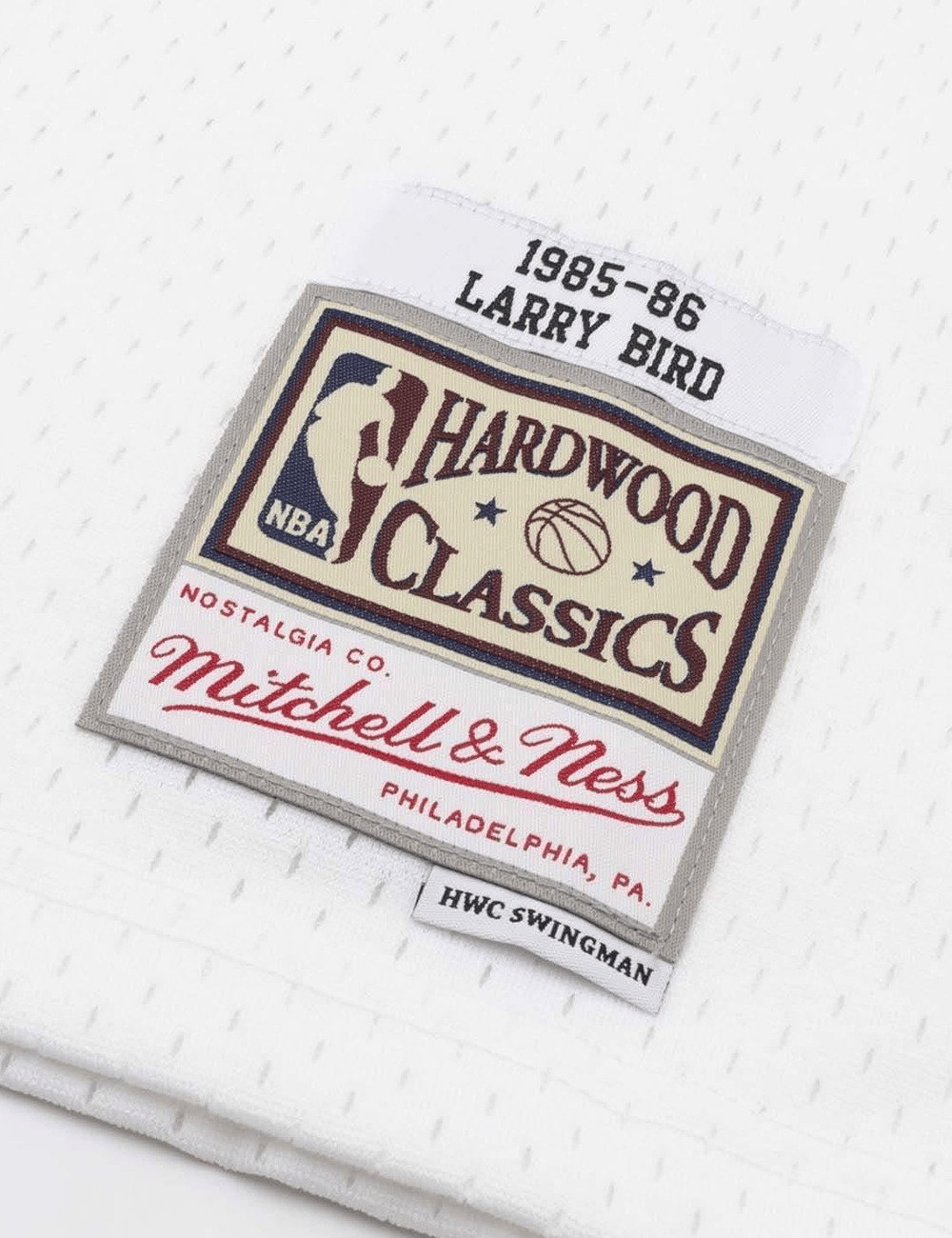 Larry Bird Boston Celtics Mitchell & Ness NBA 85-86 HWC Swingman Jersey - White