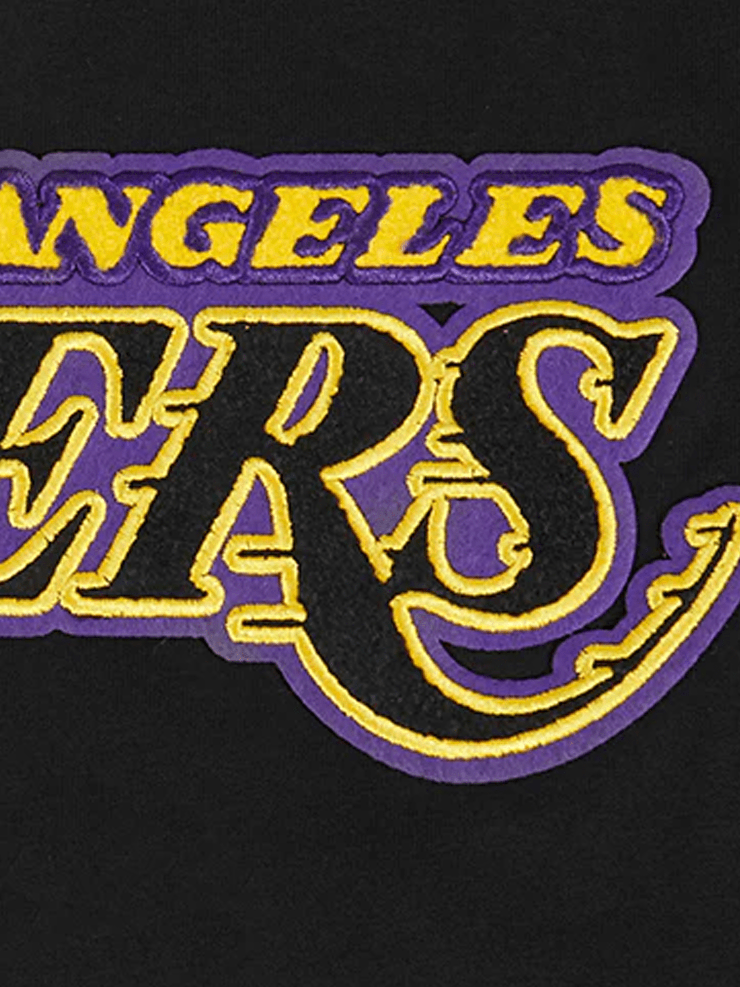 Los Angeles Lakers Pro Standard NBA Team Chenille Flex T-Shirt - Black