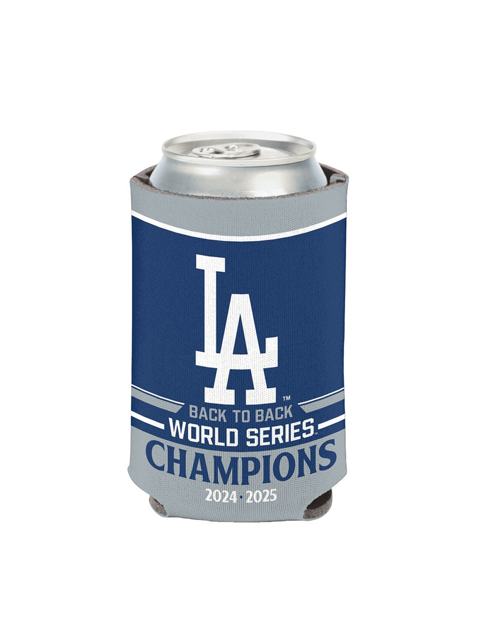 Los Angeles Dodgers Wincraft MLB 2025 Champs Can Cooler/Stubby Holder