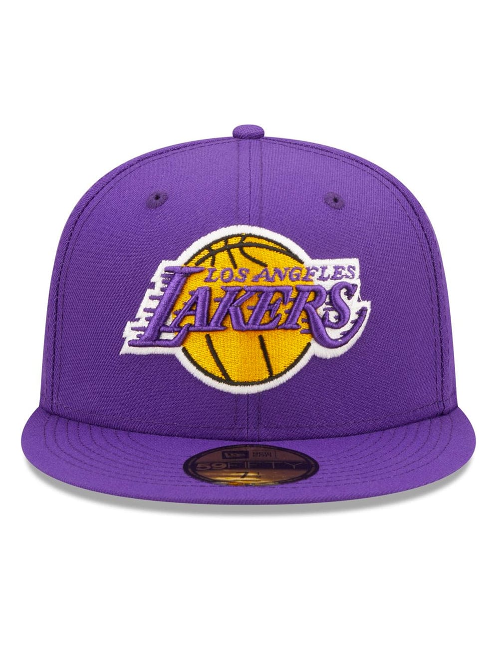 Los Angeles Lakers New Era NBA Pop Sweat 59FIFTY Fitted Hat - Purple