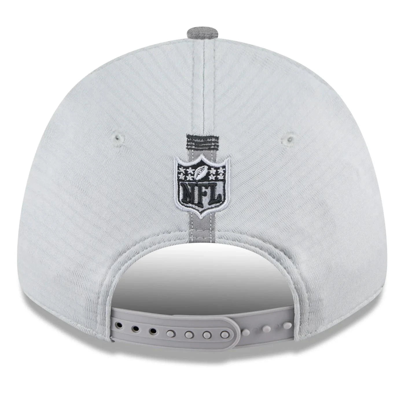 Las Vegas Raiders New Era NFL 24 Training 9FORTY Stretch-Snapback Hat - Grey