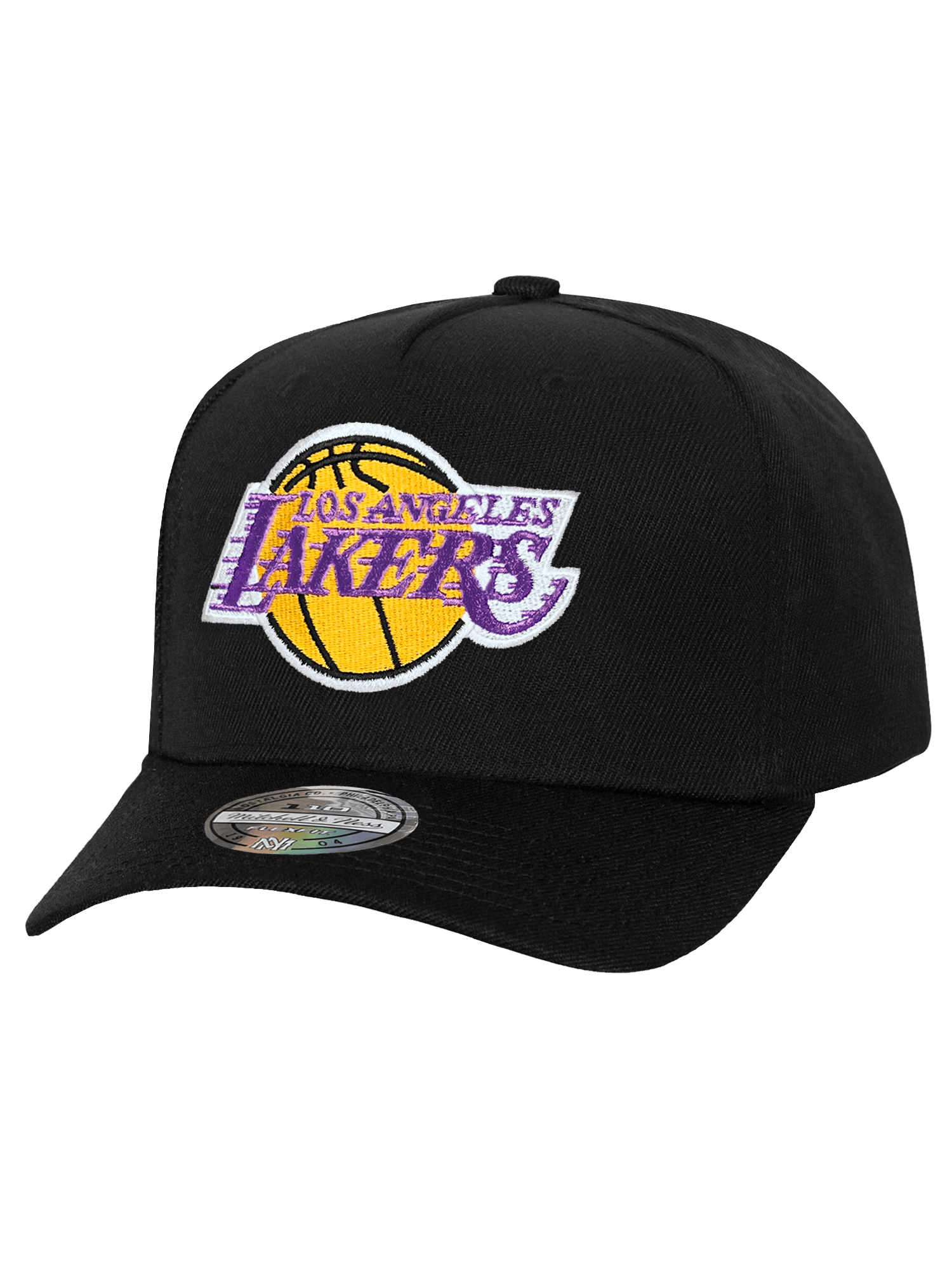 Los Angeles Lakers Mitchell & Ness NBA Team 110 Flex Snapback Hat - Black
