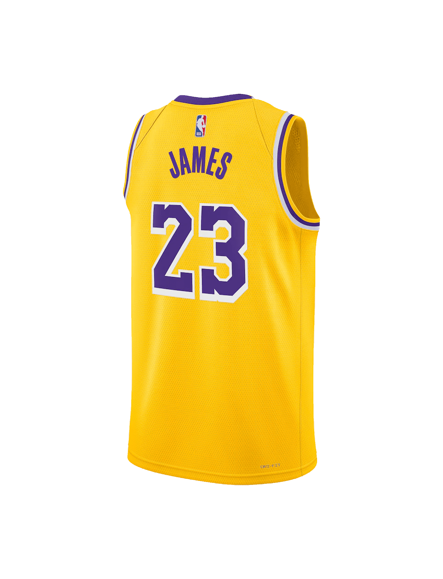 Youths LeBron James Los Angeles Lakers Nike NBA Icon Jersey - Yellow