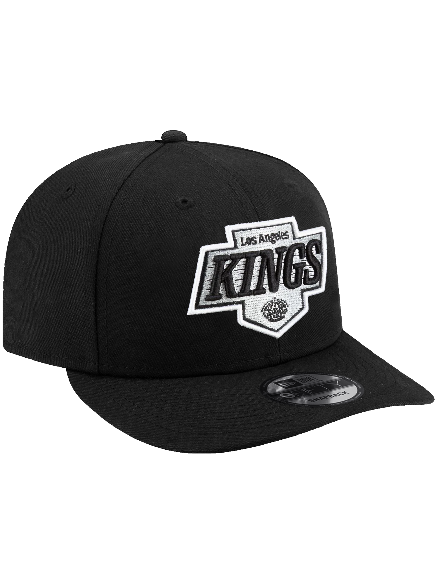 Los Angeles Kings New Era NHL Team 9FIFTY Pre-Curved Snapback Hat - Black