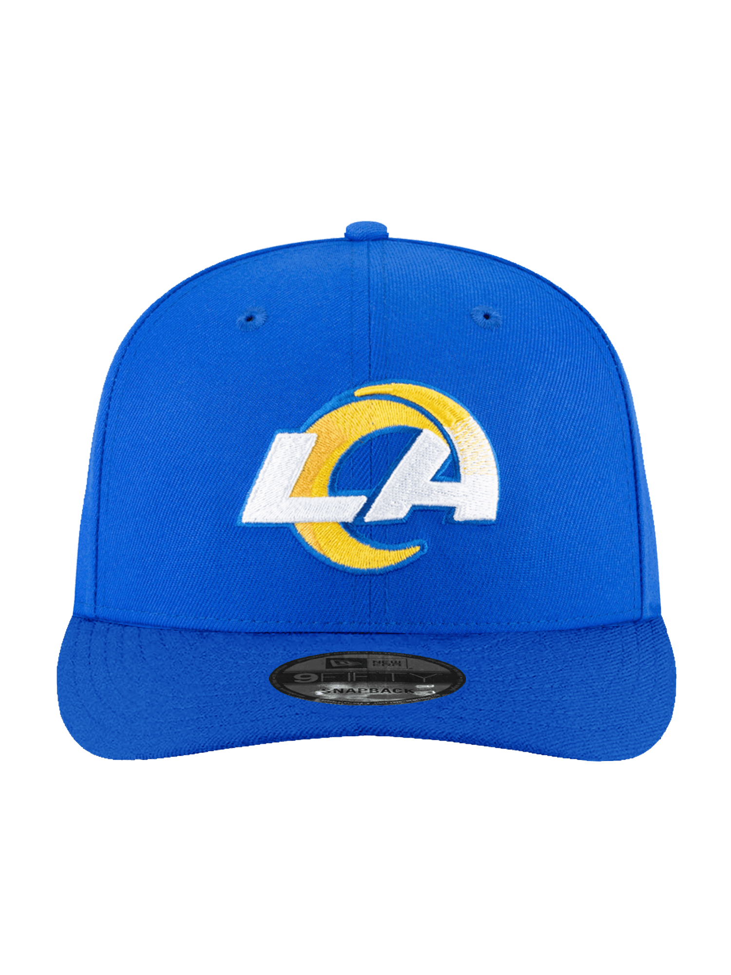 Los Angeles Rams New Era NFL Team Pre-Curved 9FIFTY Snapback Hat - Blue