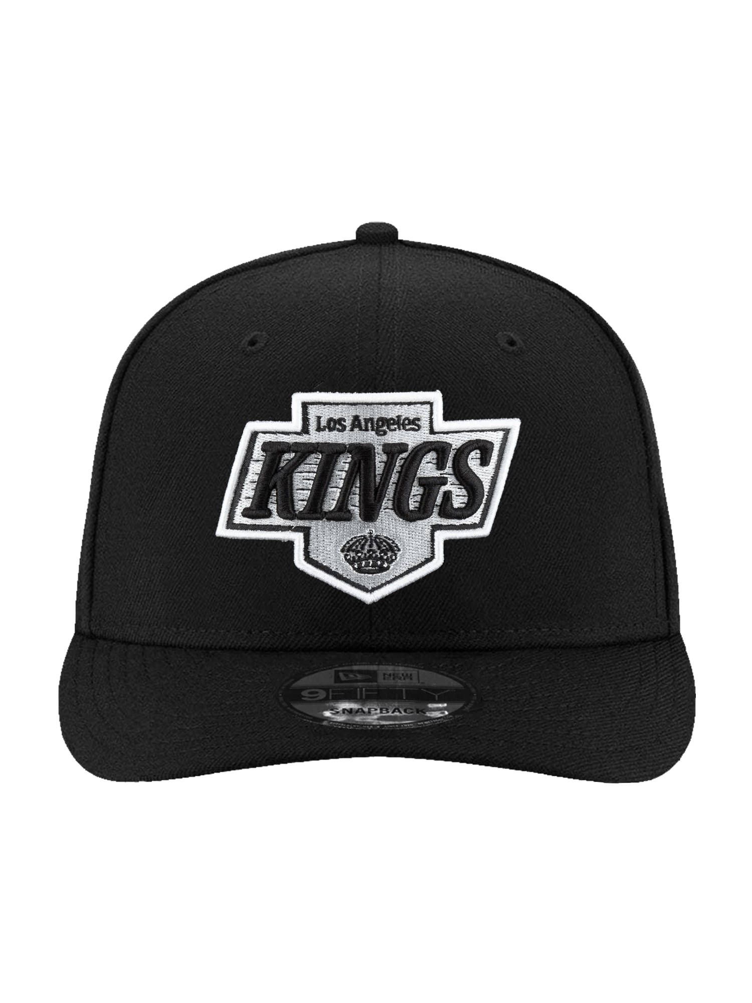 Los Angeles Kings New Era NHL Team 9FIFTY Pre-Curved Snapback Hat - Black