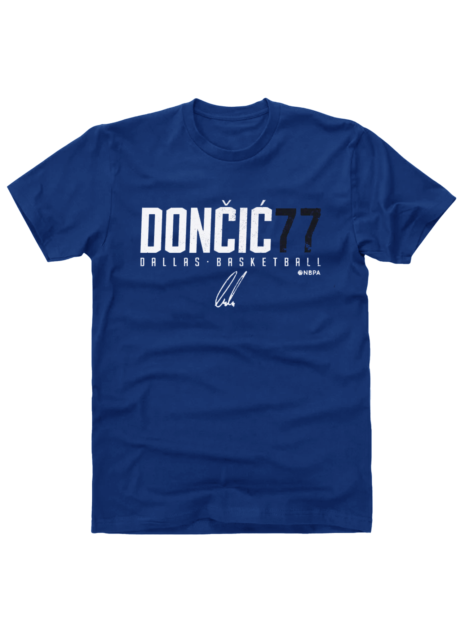 Luka Doncic Dallas Mavericks 500 Level NBA Elite T-Shirt - Blue