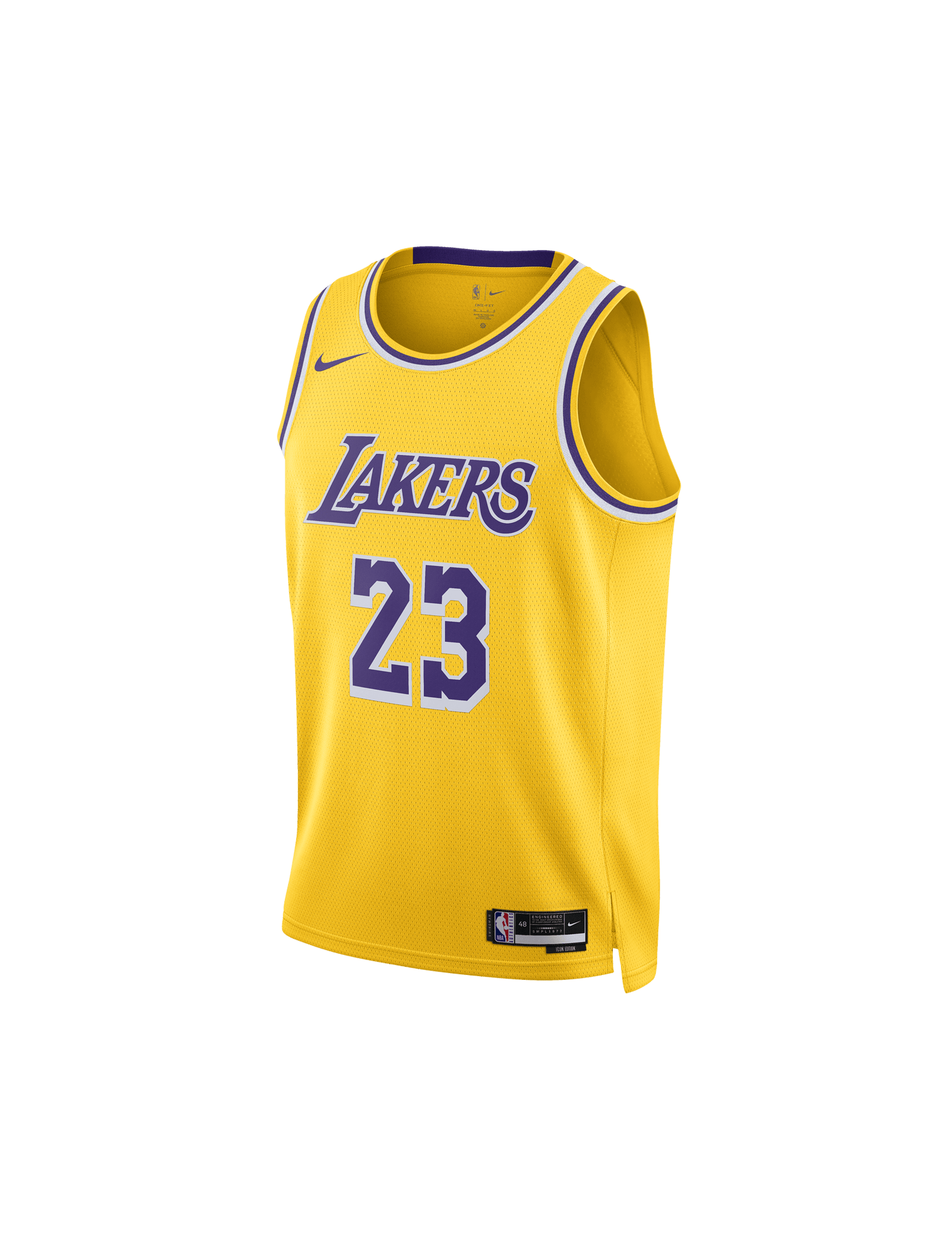 Kids LeBron James Los Angeles Lakers Nike NBA Icon Jersey - Yellow