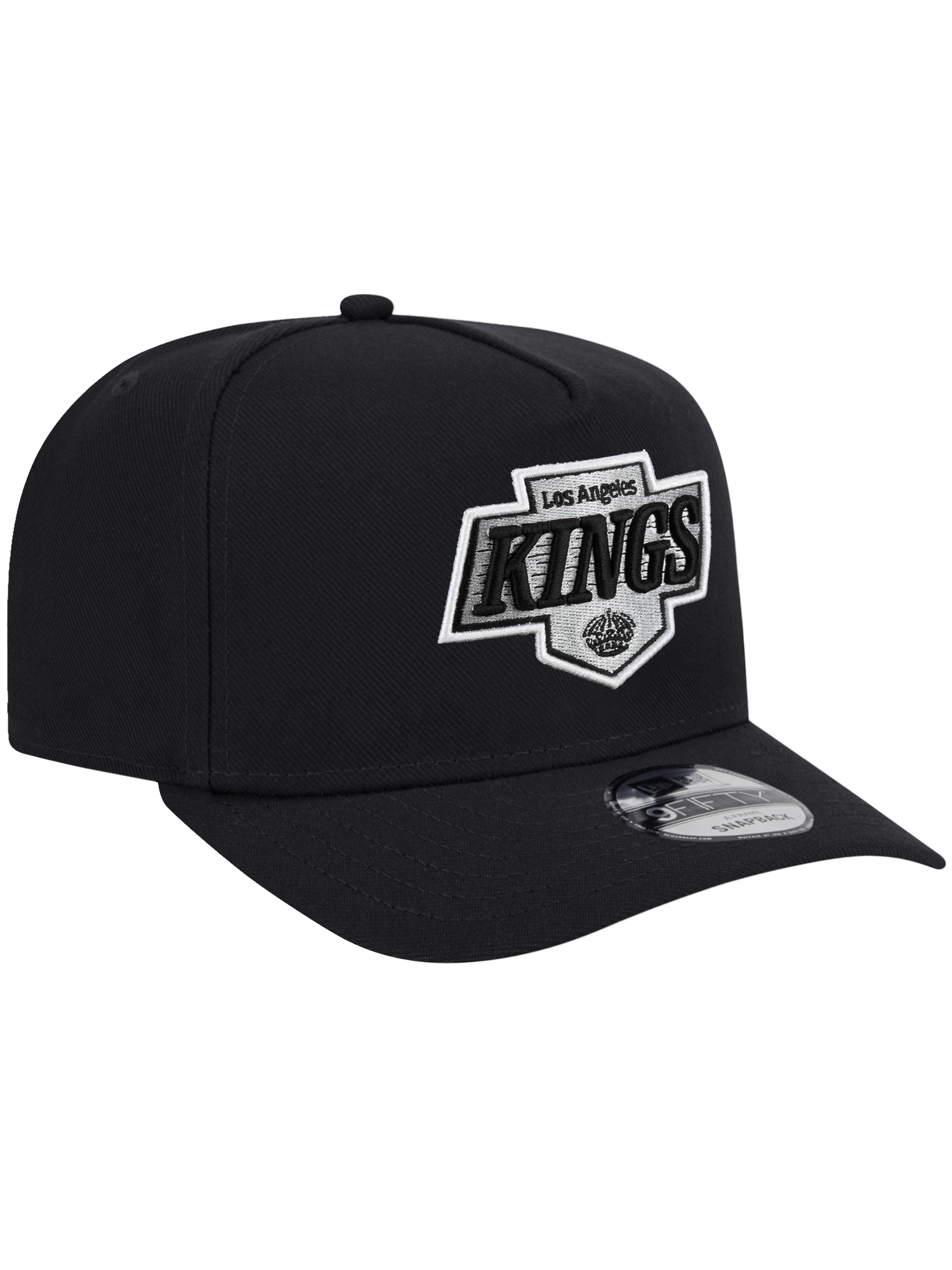 Los Angeles Kings New Era NHL Team Pre-Curved 9FIFTY A-Frame Snapback Hat - Black