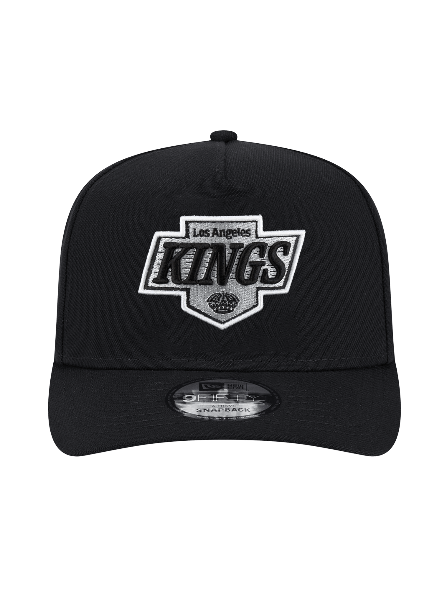 Los Angeles Kings New Era NHL Team Pre-Curved 9FIFTY A-Frame Snapback Hat - Black