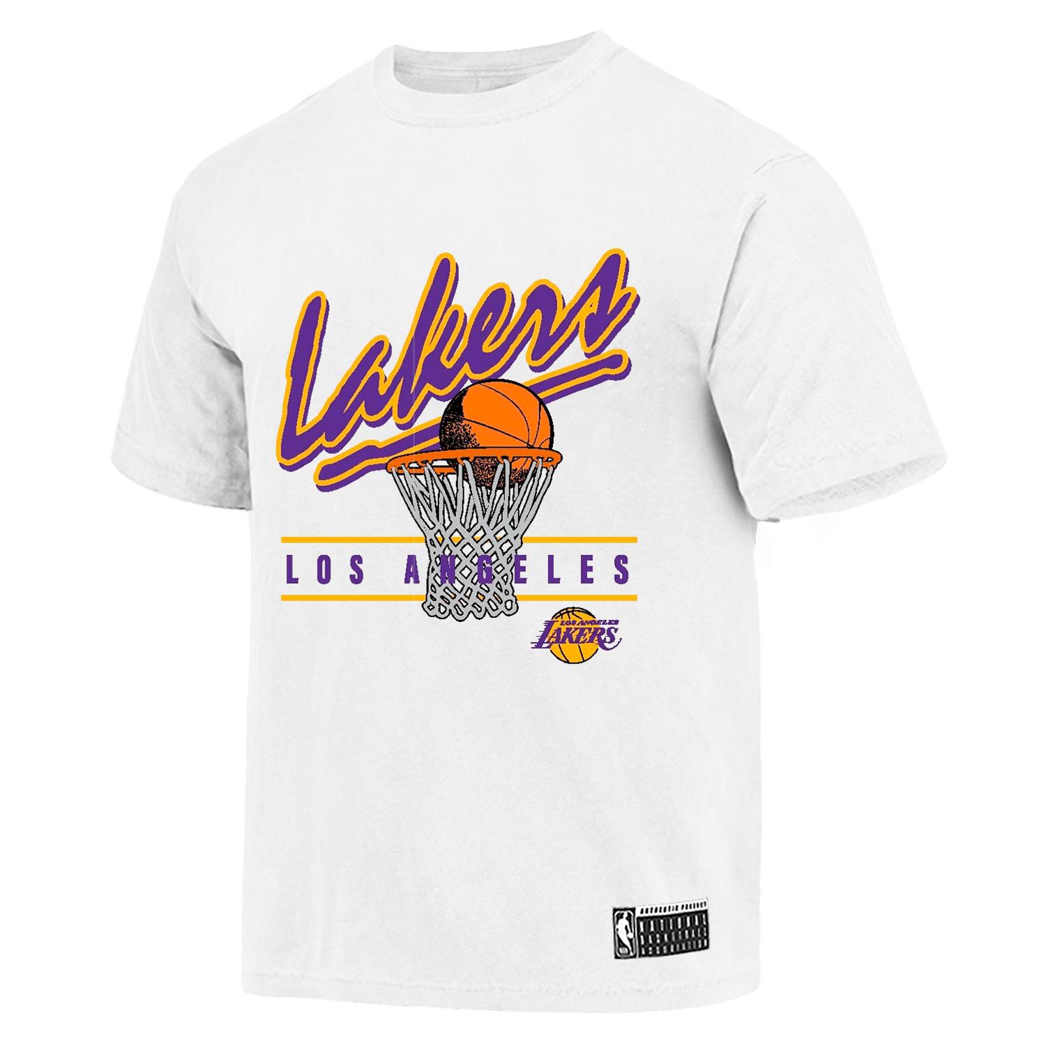 Los Angeles Lakers NBA Essentials Hamilton Vintage T-Shirt - Vintage White
