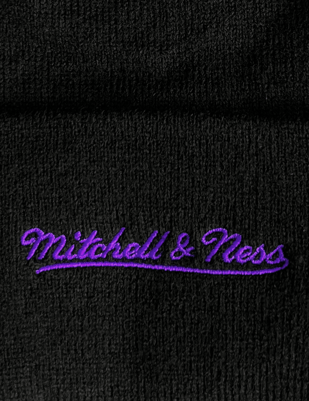 Los Angeles Lakers Mitchell & Ness NBA Burst Knit Beanie - Black