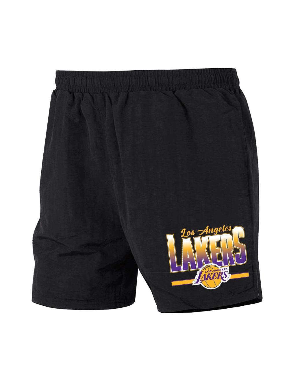 Los. Angeles Lakers NBA Bloomfield Nylon Shorts - Black
