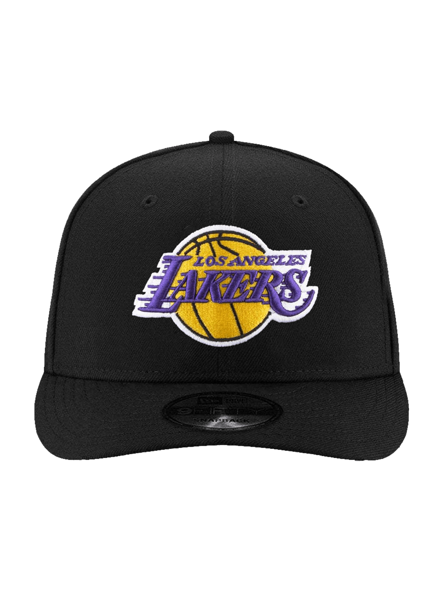 Los Angeles Lakers New Era NBA Team 9FIFTY Pre-Curved Snapback Hat - Black