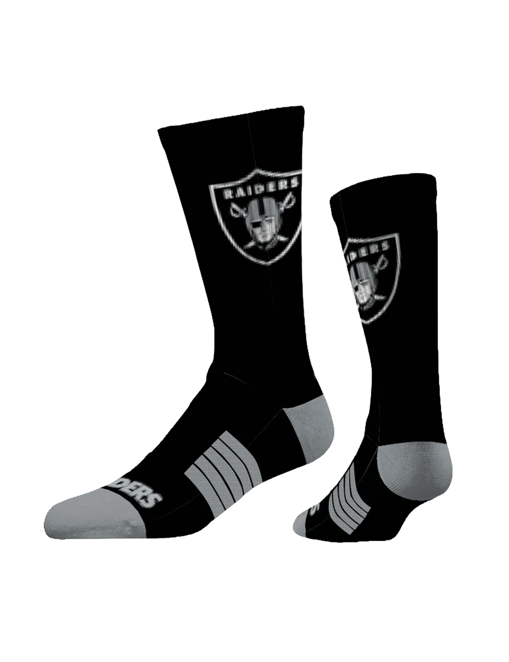 Las Vegas Raiders Strideline NFL Team Premier Flex-Stretch Crew Socks - Black