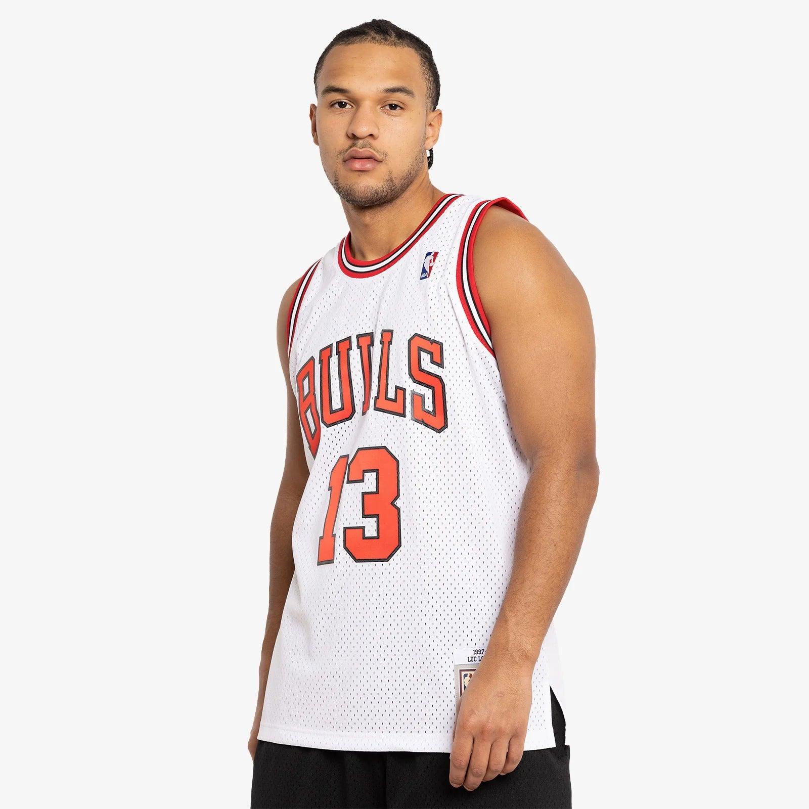 Luc Longley Chicago Bulls Mitchell & Ness NBA 97-98 Swingman Jersey - White
