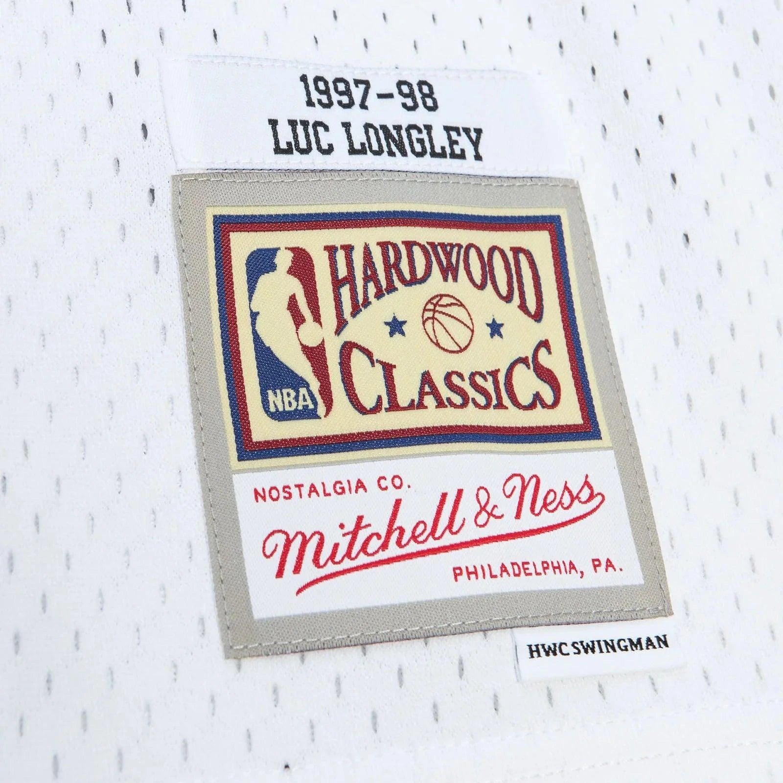Luc Longley Chicago Bulls Mitchell & Ness NBA 97-98 Swingman Jersey - White