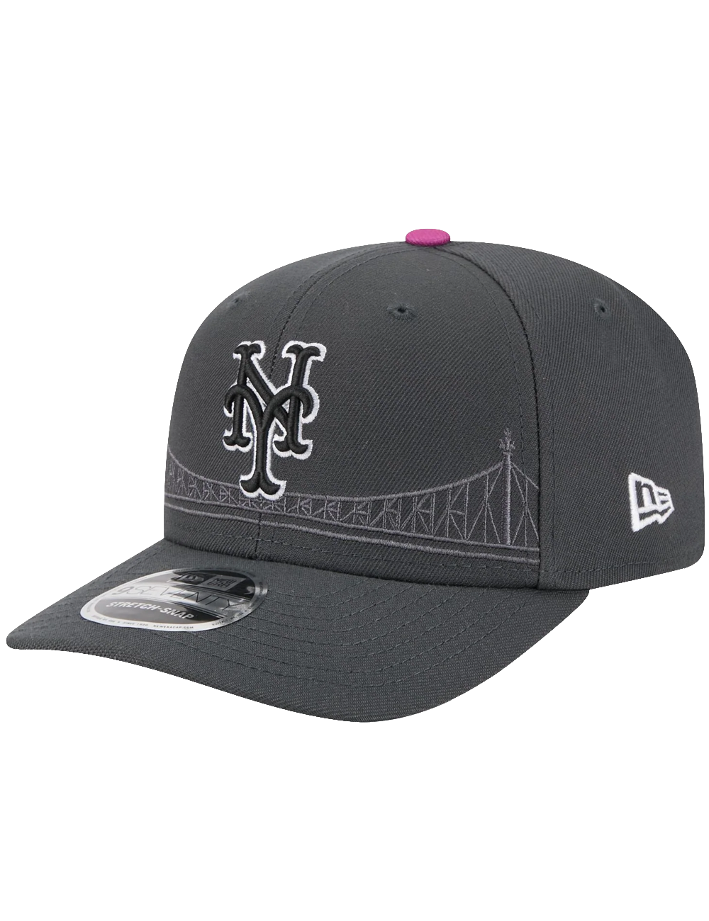 New York Mets New Era MLB City Connect 9SEVENTY Stretch Snapback Hat - Graphite