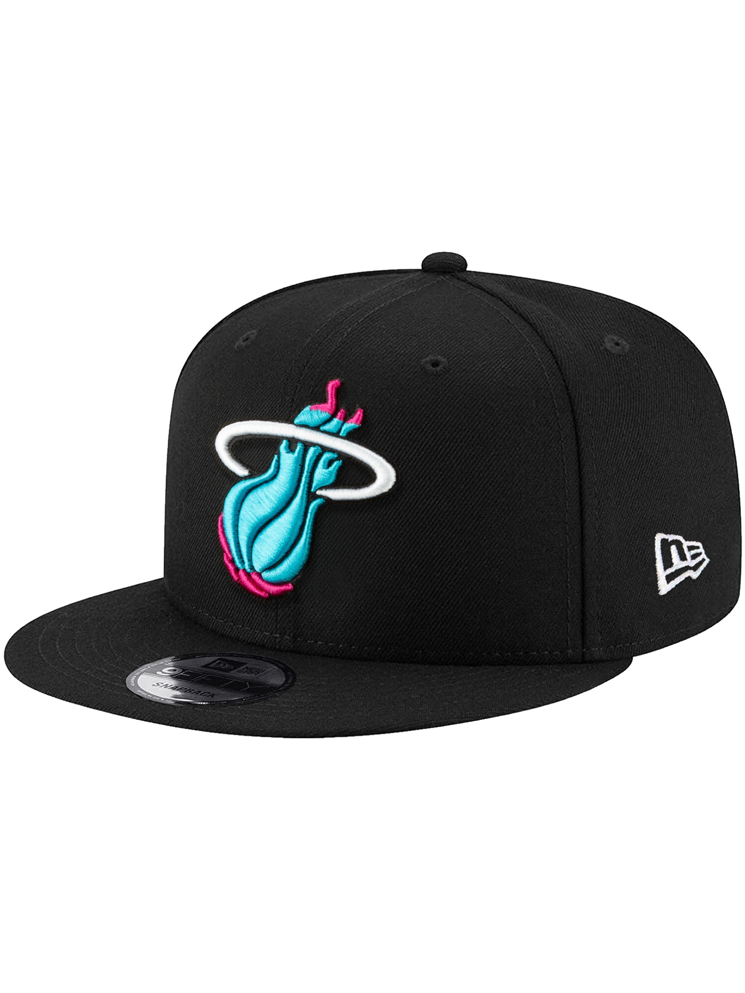 Miami Heat New Era NBA City Alt 9FIFTY Snapback Hat - Black