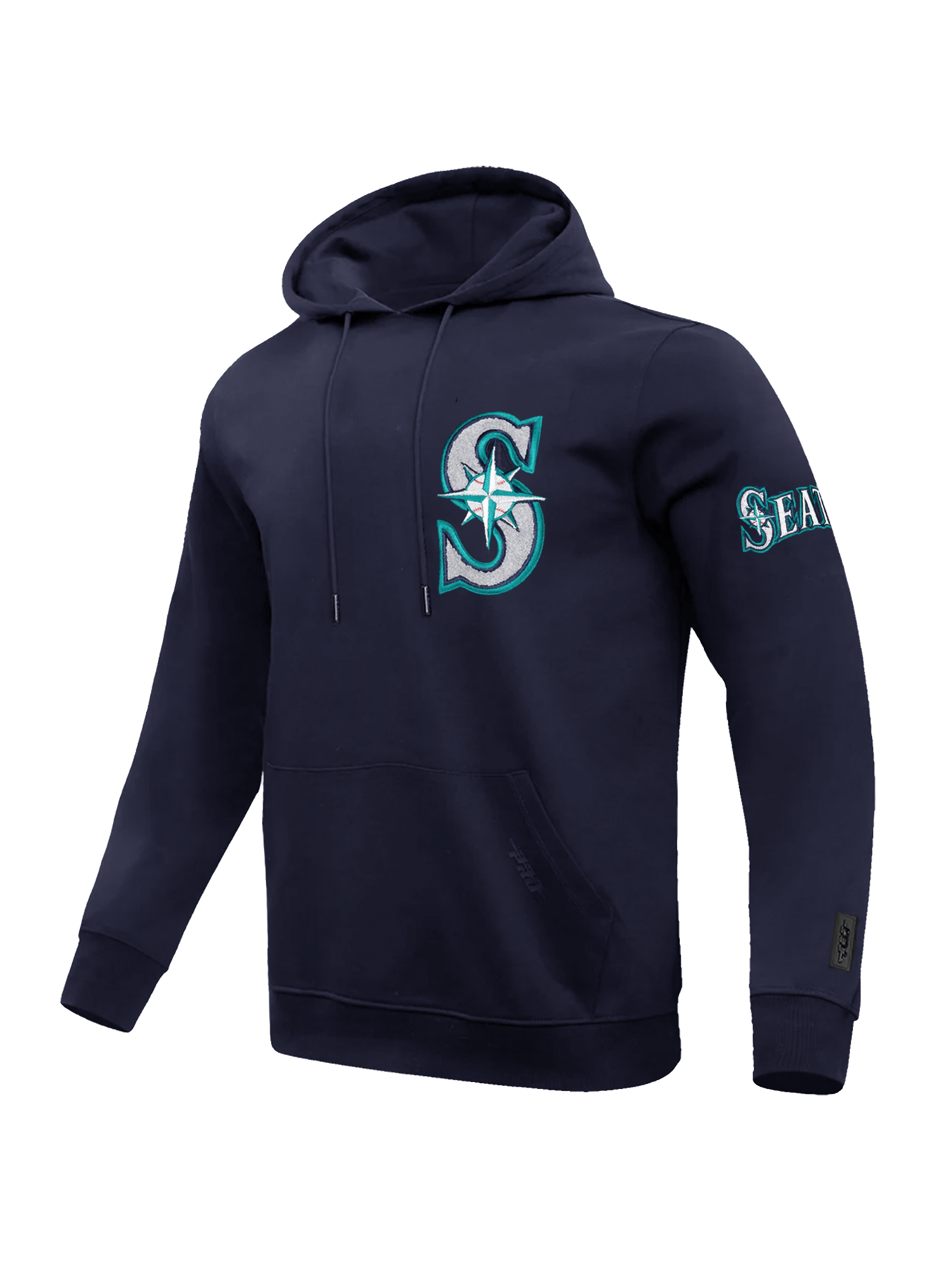 Seattle Mariners Pro Standard MLB Team Chenille Hoodie Jumper  - Navy