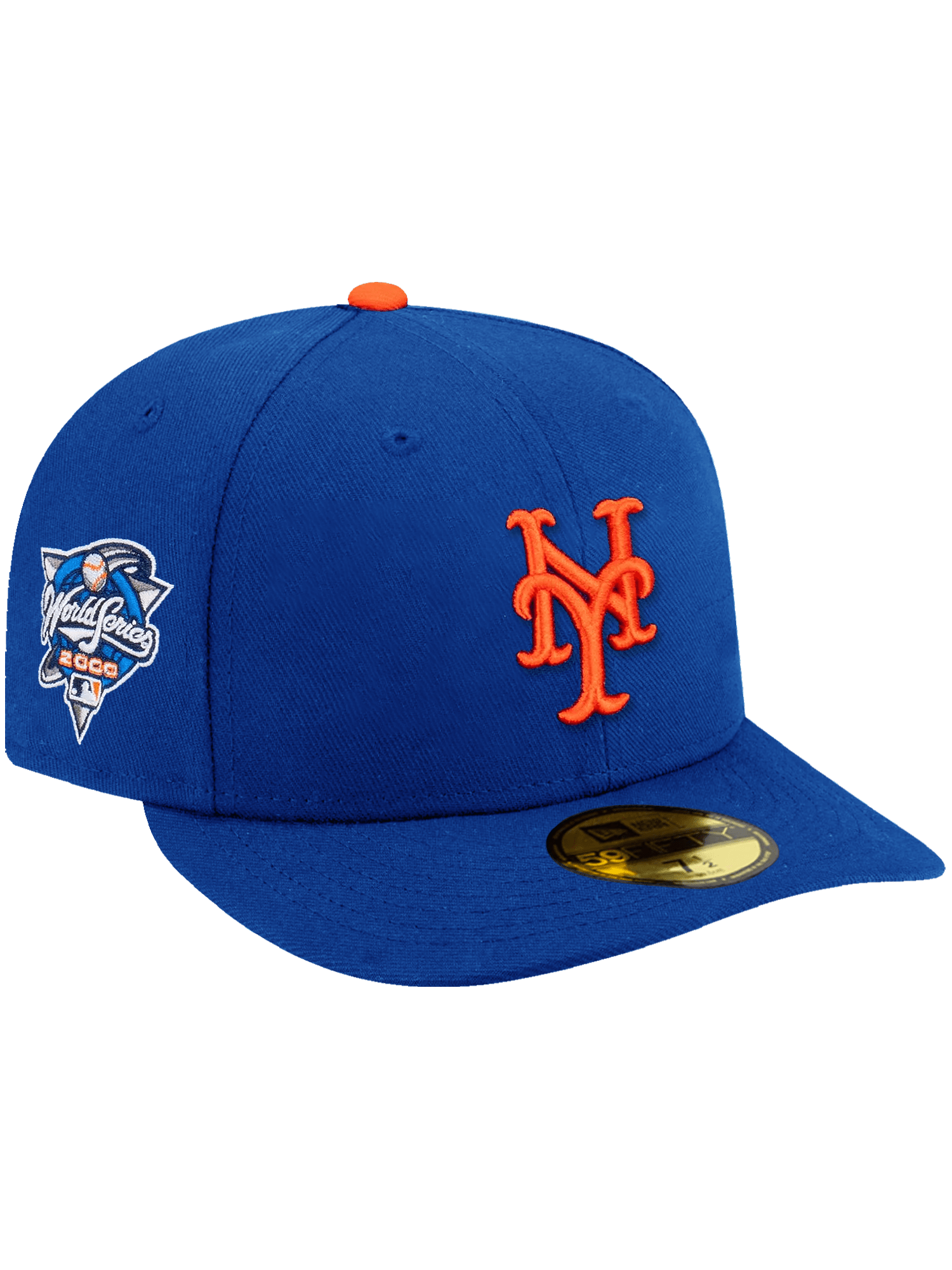 New York Mets New Era MLB Subway Series Pin Pre-Curved 59FIFTY Fitted Hat - Blue
