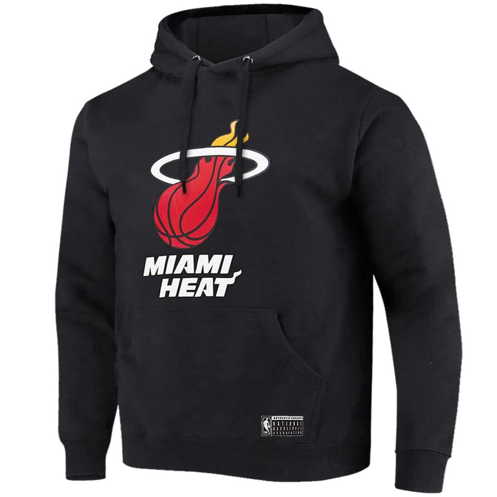 Miami Heat NBA Essentials Team Logo Hoodie Jumper - Black