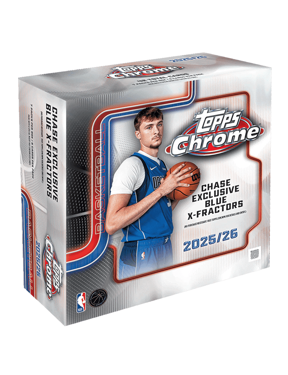 2025-26 Topps Chrome NBA Basketball Trading Card Mega Box