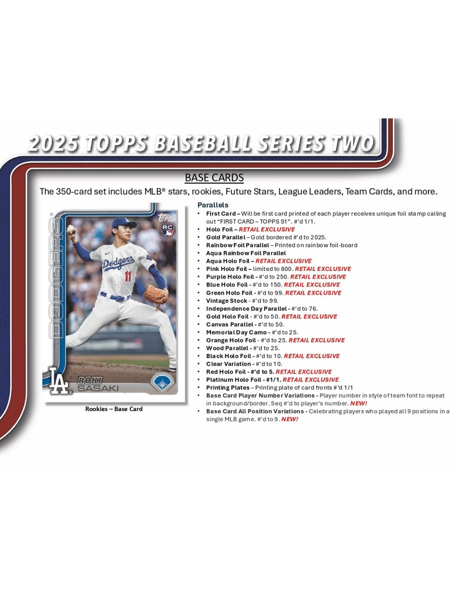 2025 Topps MLB Series 2 Baseball Trading Card Mega Pack