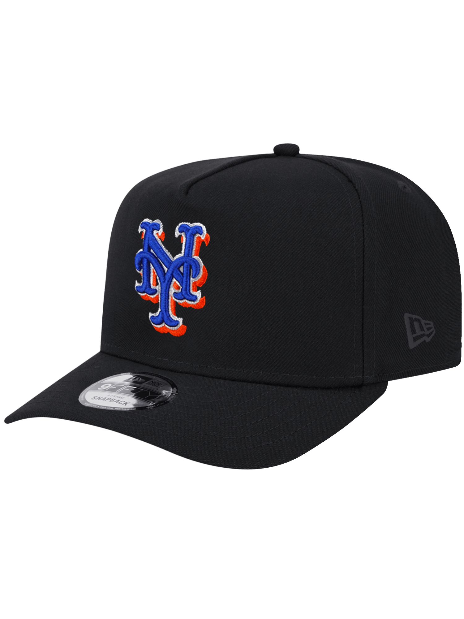 New York Mets New Era MLB 69 Champs 9FIFTY A-Frame Pre-Curved Snapback Hat - Black