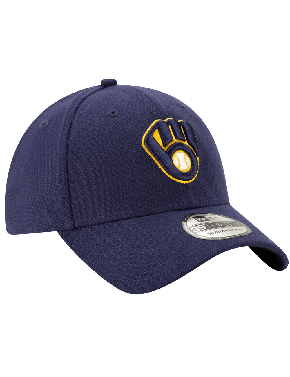 Milwaukee Brewers New Era MLB Team 39THIRTY Stretch-Fit Hat - Navy