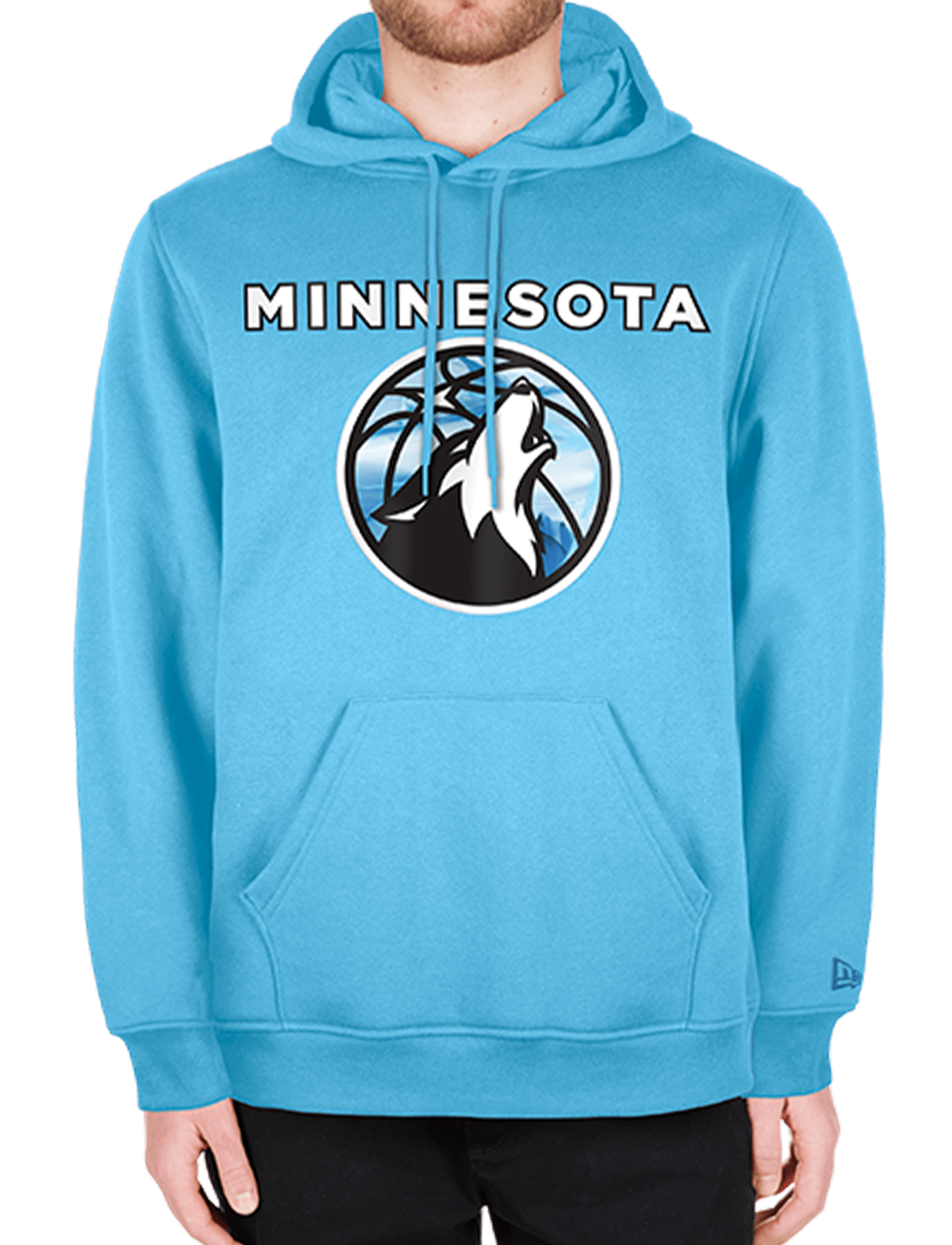 Minnesota Timberwolves New Era NBA 24-25 City Edition Hoodie Jumper - Light Blue