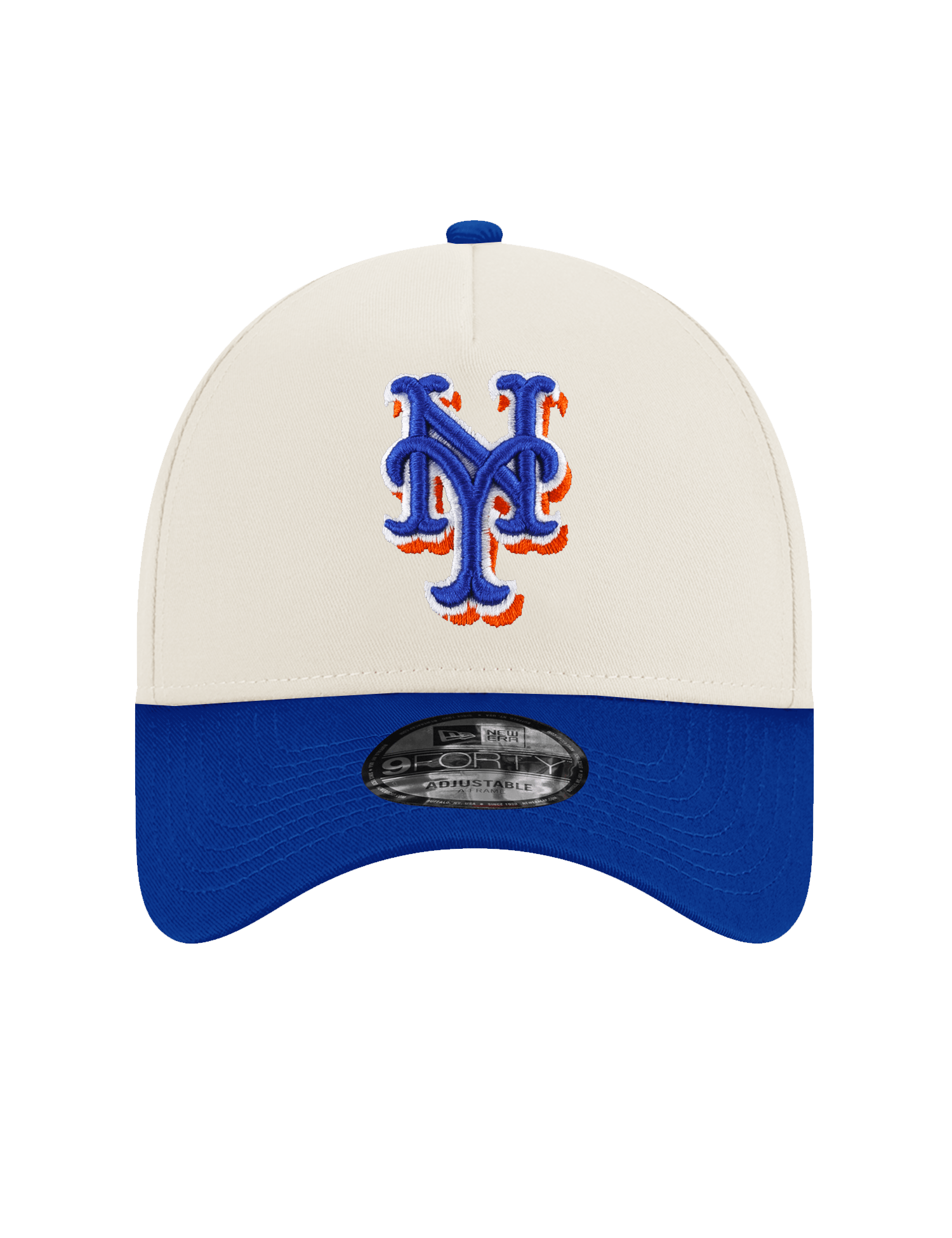 New York Mets New Era MLB 60th Ann 9FORTY A-Frame Snapback Hat - Chrome