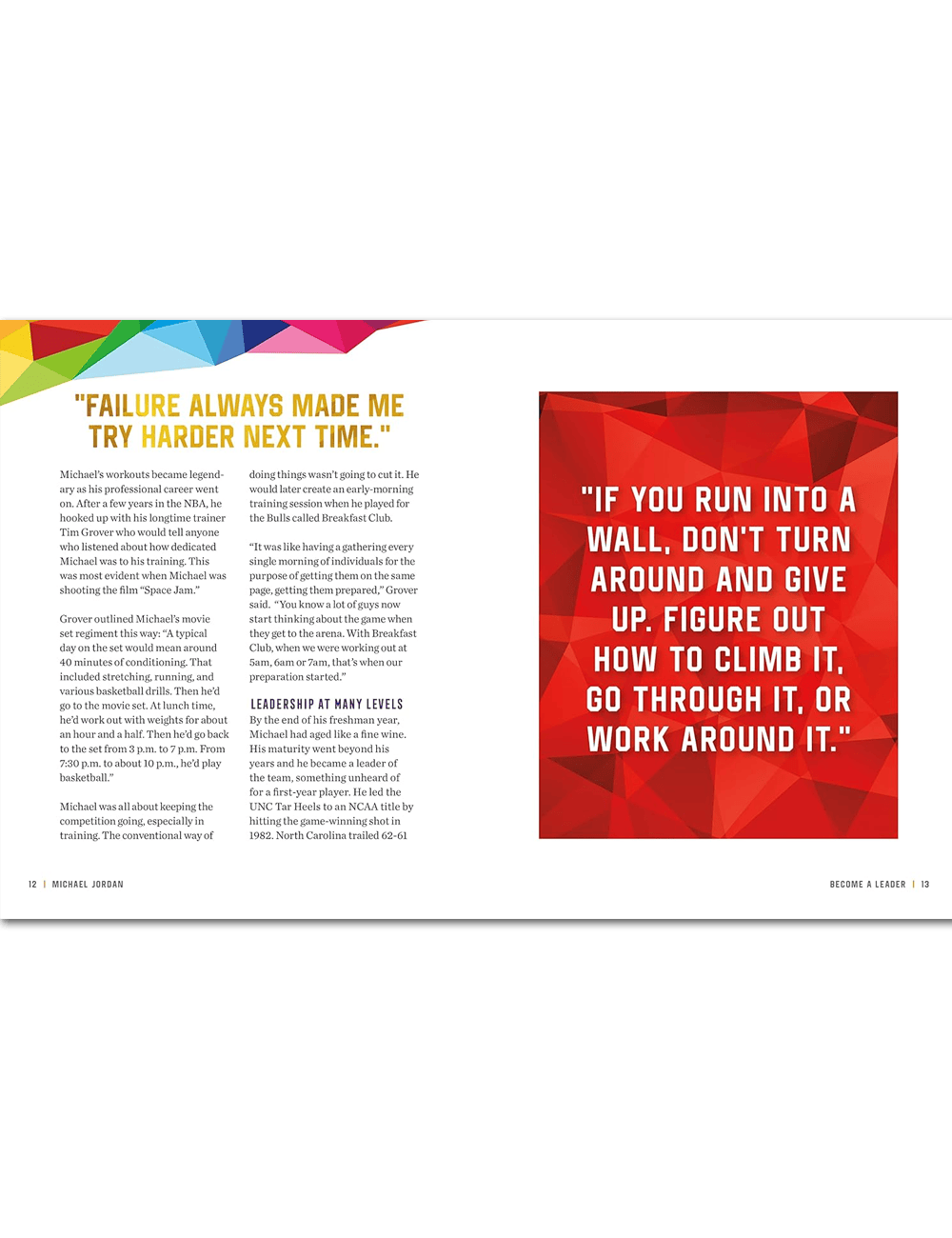 Michael Jordan Life Lessons From a Legend NBA Hardcover Book
