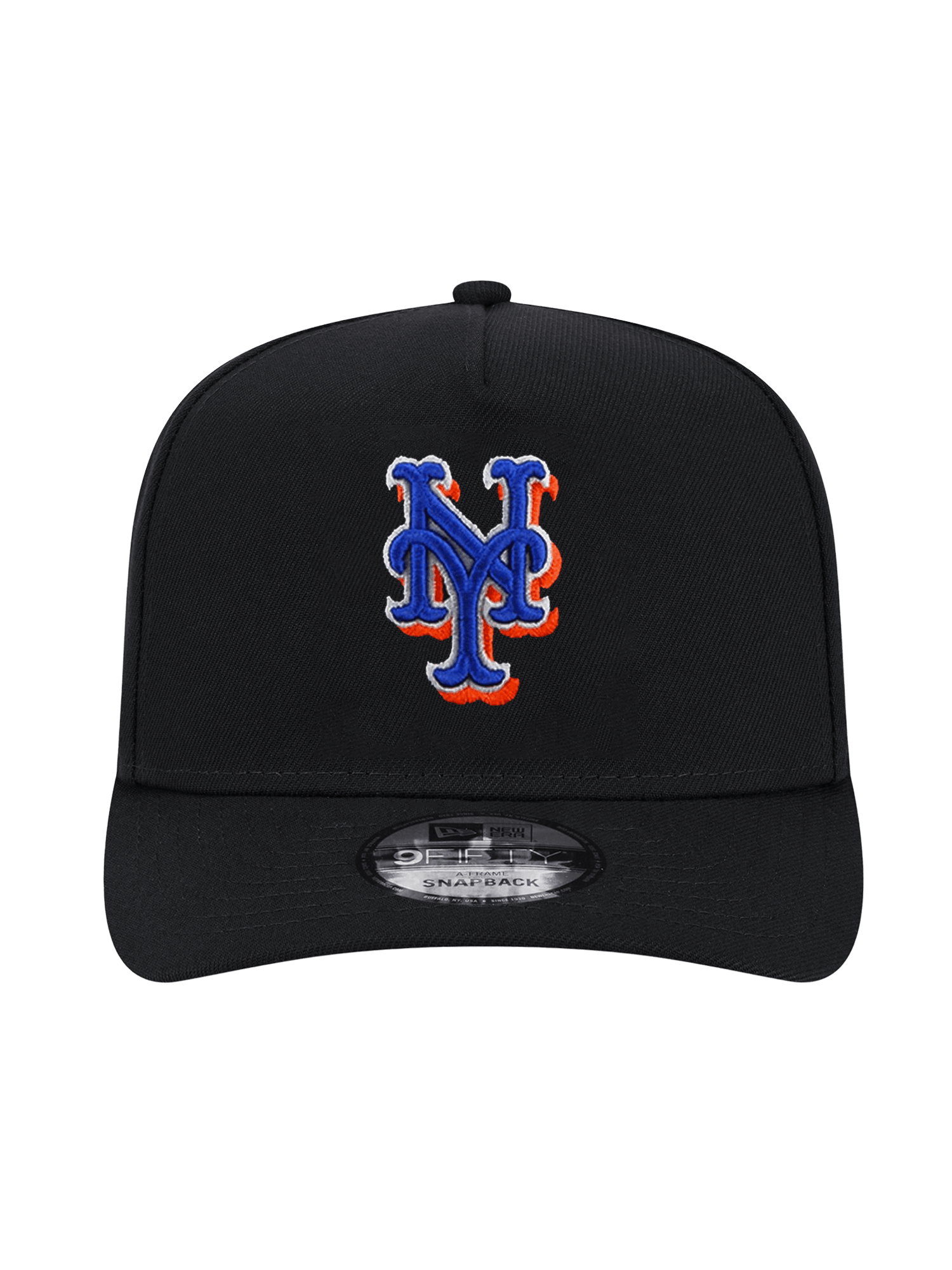 New York Mets New Era MLB 69 Champs 9FIFTY A-Frame Pre-Curved Snapback Hat - Black