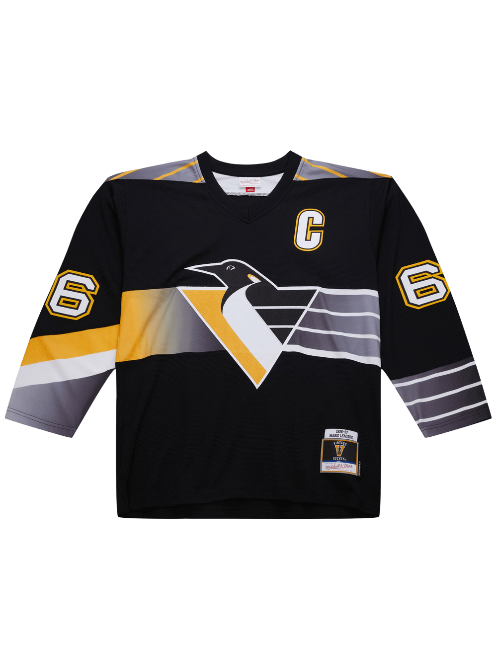 Mario Lemieux Pittsburgh Penguins Mitchell & Ness NHL 96 Alt Power Play Jersey - Black