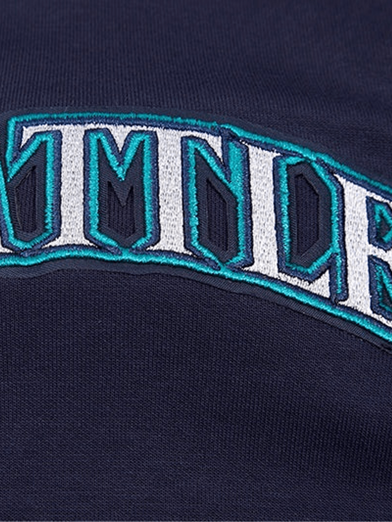 Seattle Mariners Pro Standard MLB Team Chenille Hoodie Jumper  - Navy
