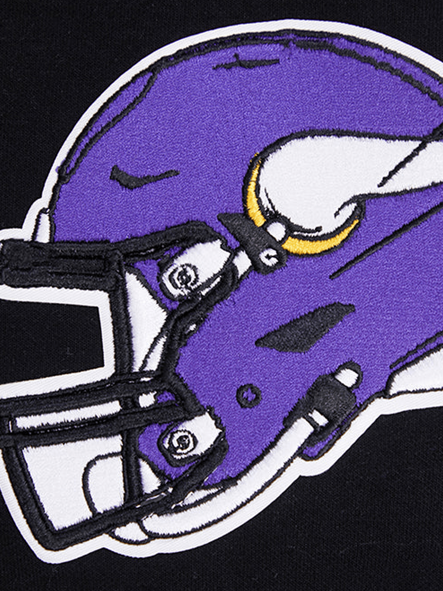 Minnesota Vikings Pro Standard NFL Team Chenille Hoodie Jumper - Black