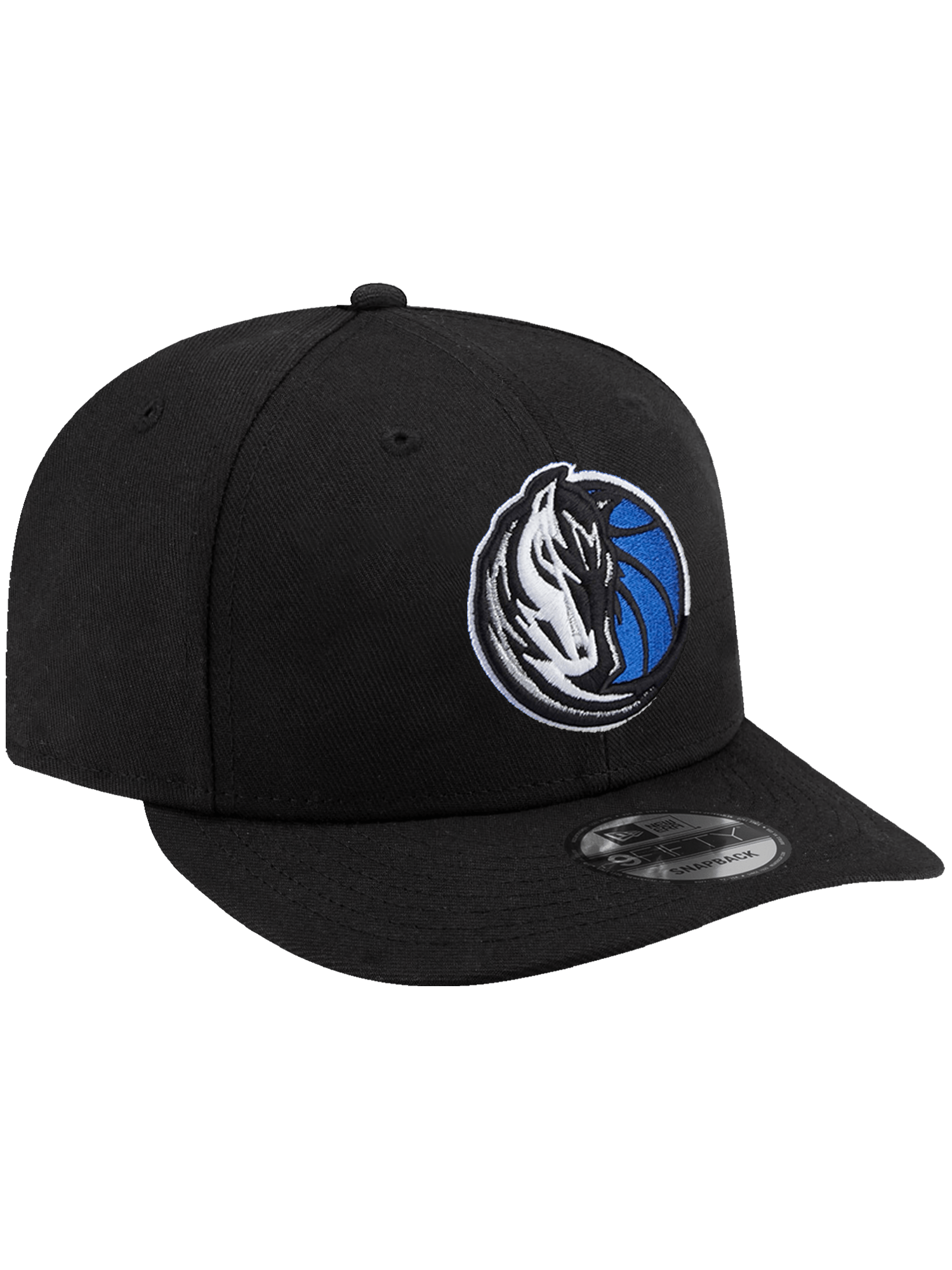 Dallas Mavericks New Era NBA Team Pre-Curved 9FIFTY Snapback Hat - Black