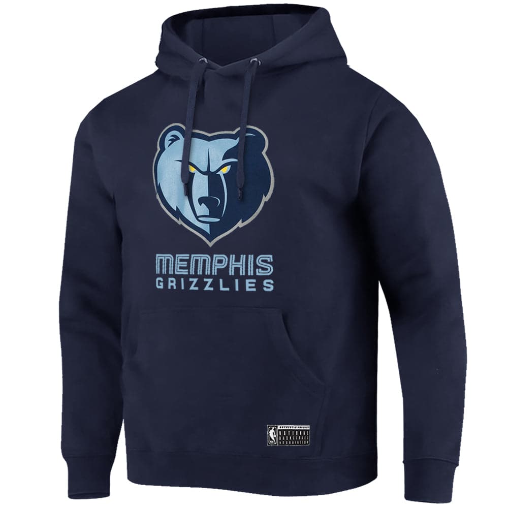 Memphis Grizzlies NBA Essentials Logo Hoodie Jumper - Navy