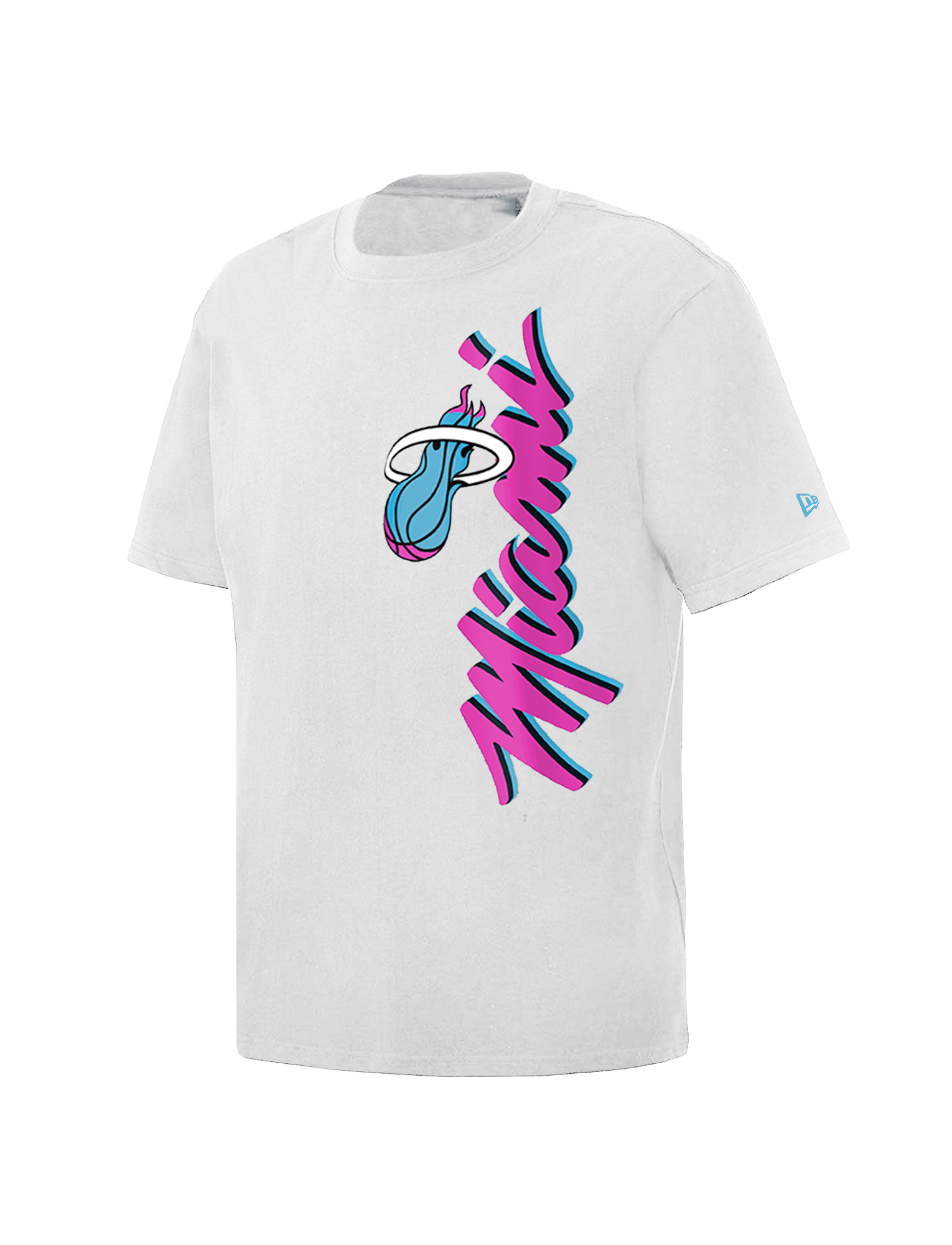 Miami Heat New Era NBA 24-25 City Edition T-Shirt - White