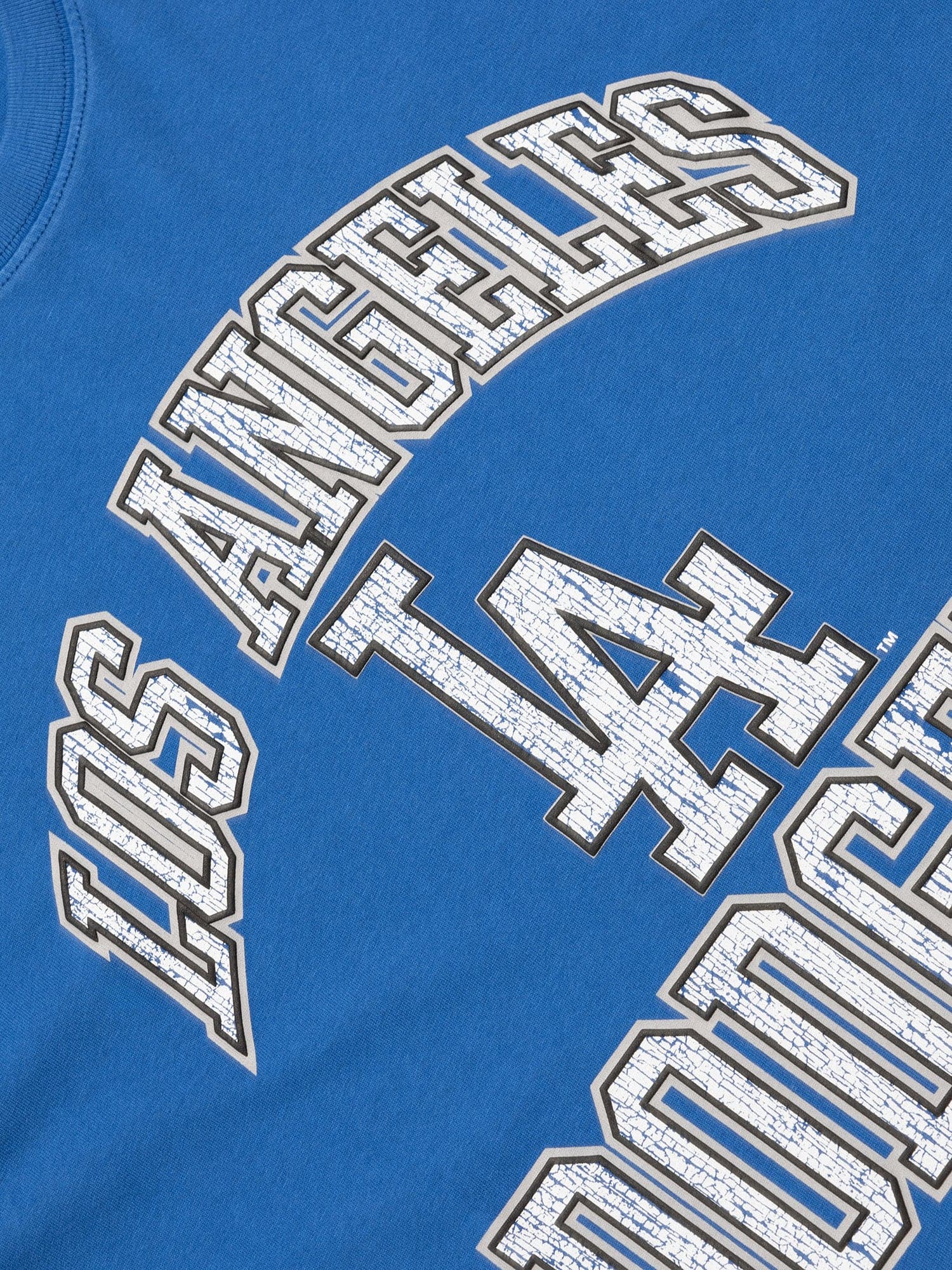 Los Angeles Dodgers Majestic MLB Ivy Arch Vintage T-Shirt - Faded Blue