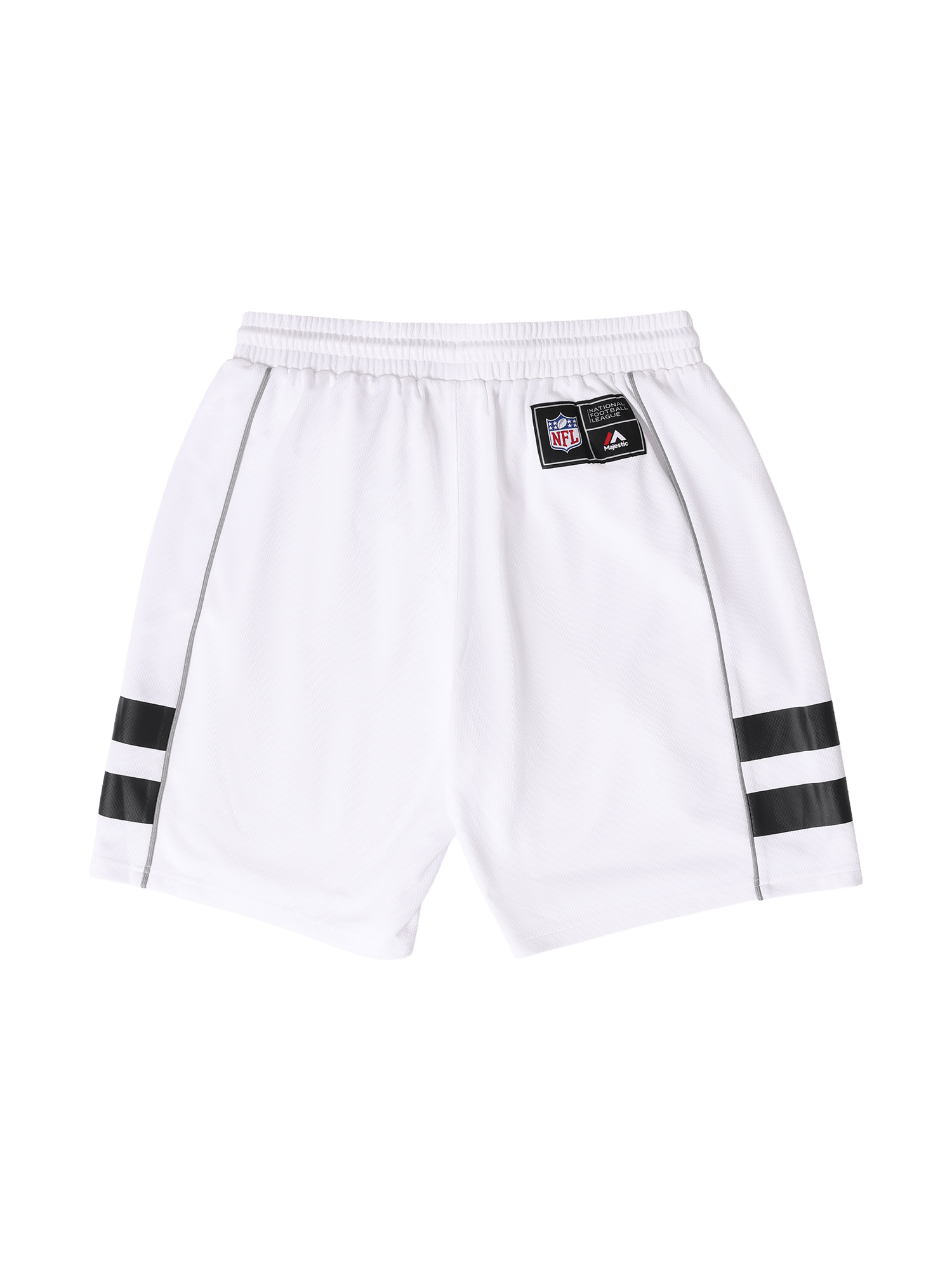 Las Vegas Raiders Majestic NFL Team Fan Mesh Shorts - White