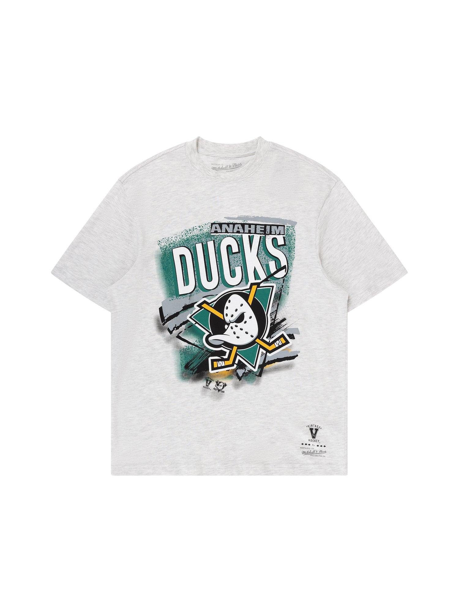 Anaheim Mighty Ducks Mitchell & Ness NHL Abstract Vintage T-Shirt - Marle