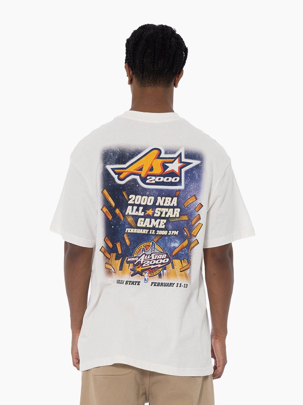 2000 NBA All-Star Event Mitchell & Ness NBA Vintage T-Shirt - Vintage White