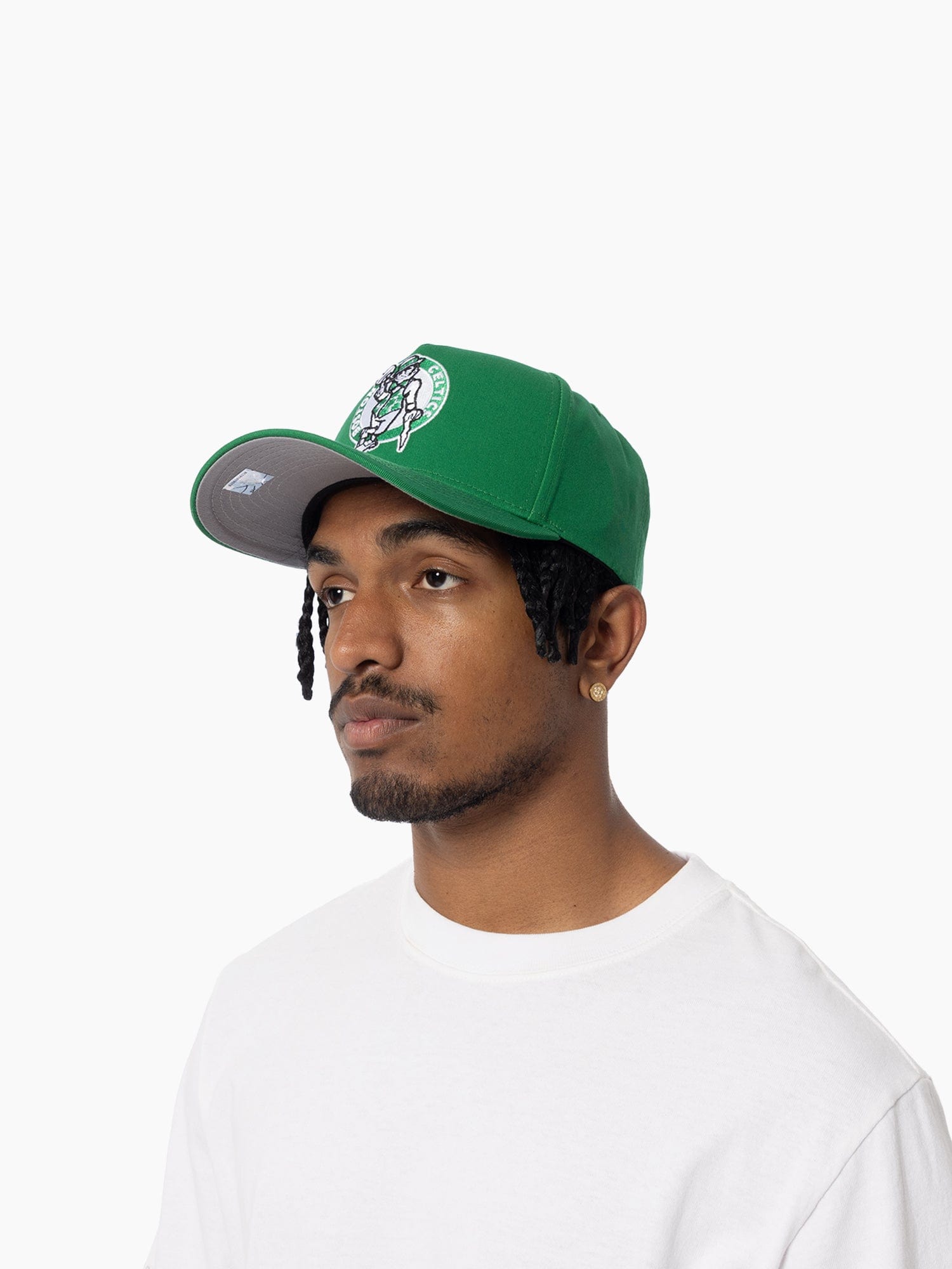Boston Celtics Mitchell & Ness NBA HWC Pro Pinch Snapback Hat - Green