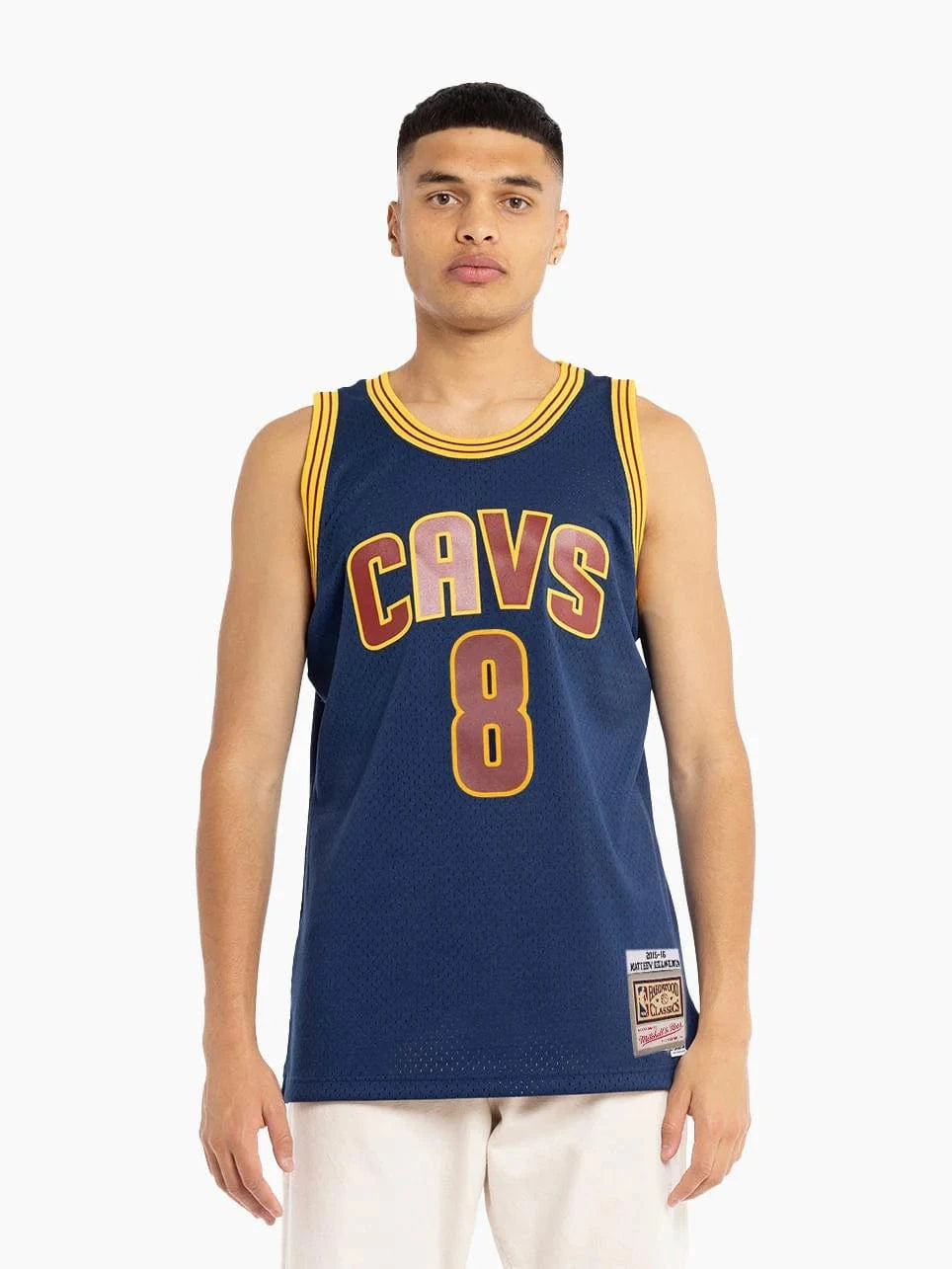 Matthew Dellavedova Cleveland Cavaliers Mitchell & Ness NBA 15 Alt Swingman Jersey - Navy